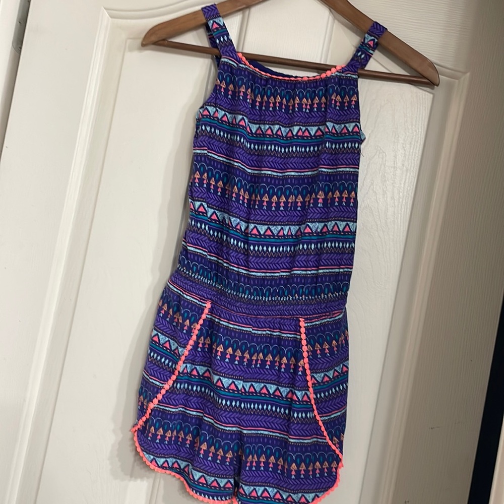 Cute Girls Purple Romper Size Medium